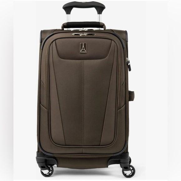 Carry on suitcase 21x14x9 in mocha - Picture 1 of 8